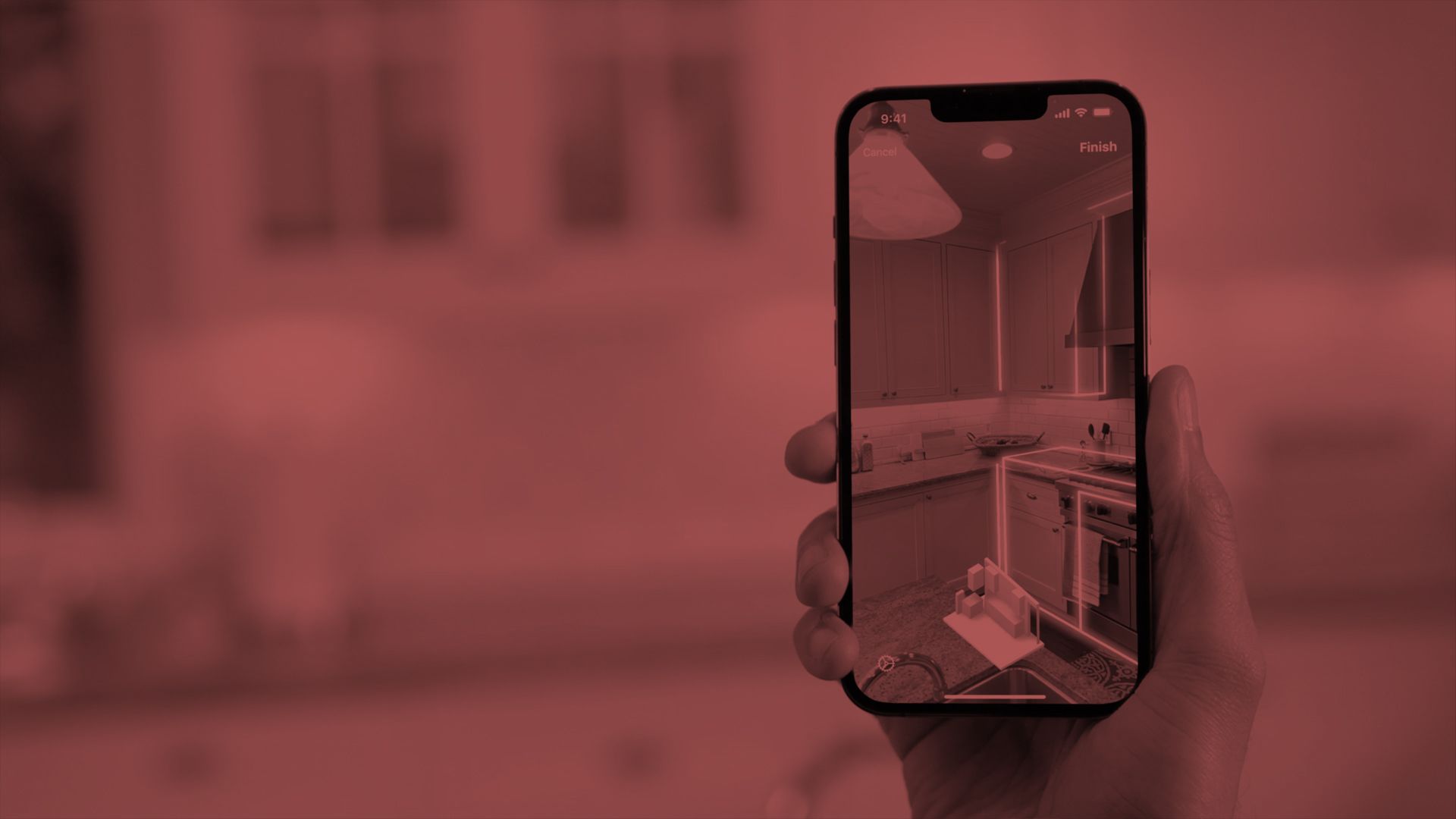 A header image: Apple's RoomPlan AR tool running on an iPhone.