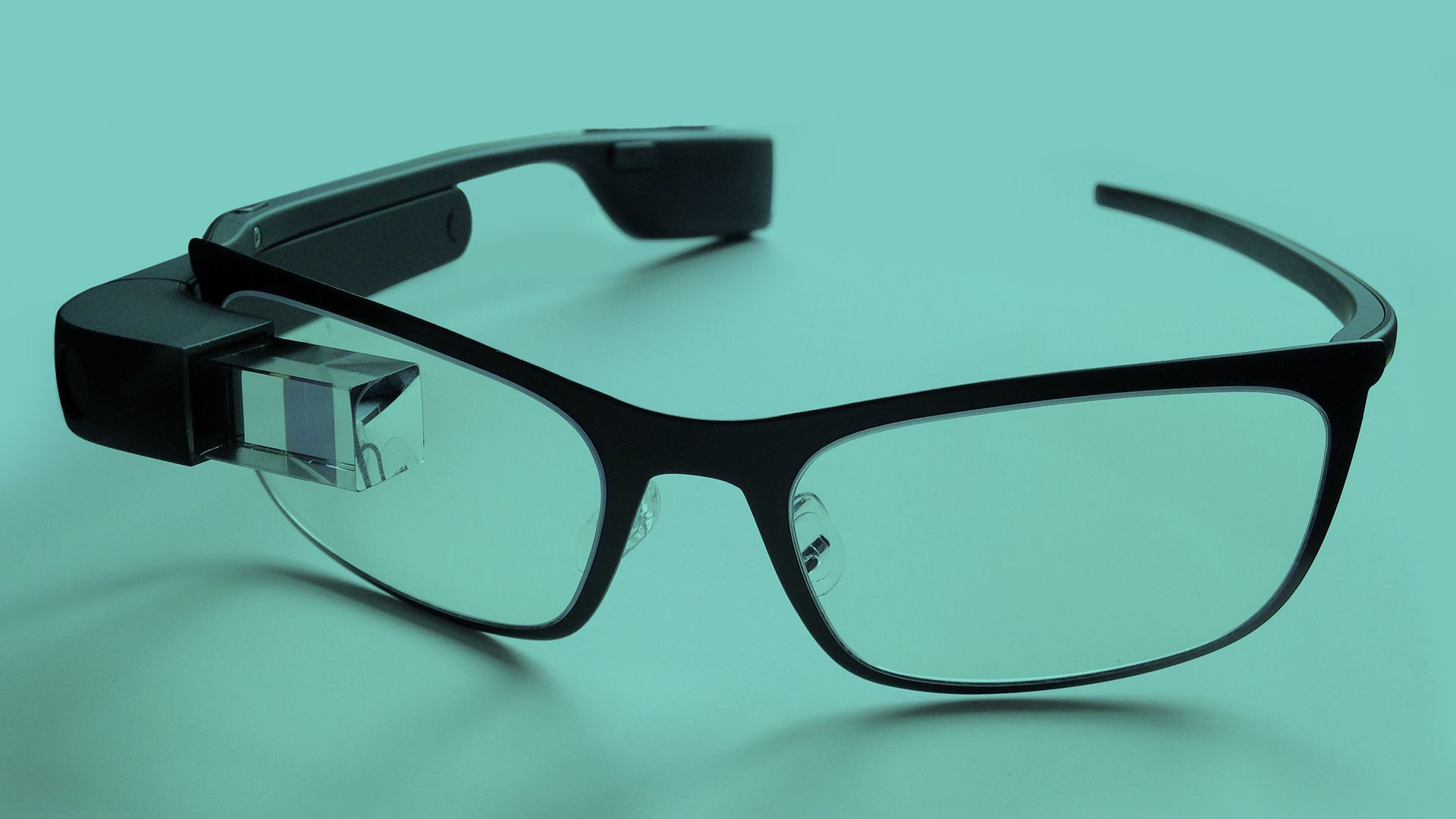 A header image: A Google Glass with frames for prescription lenses.